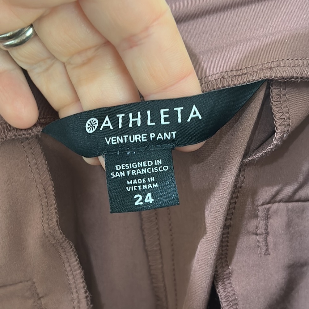 ATHLETA Venture Jogger Pant Hearth Rose Size 24 - Picture 9 of 16
